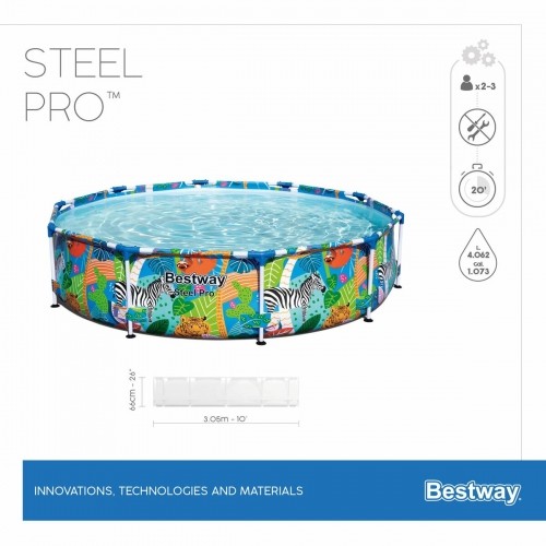 Бассейн Съемный Bestway Steel Pro 305 x 66 cm image 3