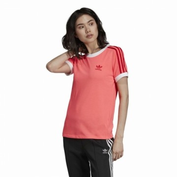 Sieviešu Krekls ar Īsām Piedurknēm Adidas 3 Stripes Laša krāsas