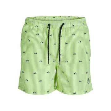 Vīriešu Peldkostīms PSTFIJI JJSWIM MINI STRIPE LY  Jack & Jones 12227350 Zaļš