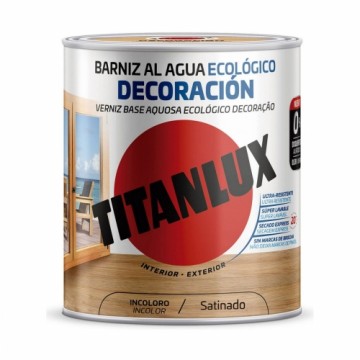 Water-based varnish TITANLUX m21100014 Ekoloģisks 250 ml Bezkrāsains Satīna apdare