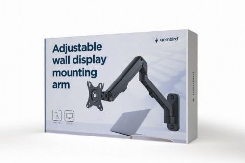Gembird Adjustable wall display mounting arm, up to 27 inches/7 kg image 3