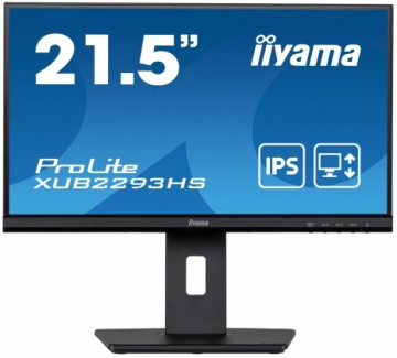 iiyama ProLite XUB2293HS-B5, LED monitor (55 cm (21 inches), black, Full HD, IPS, 75 Hz)