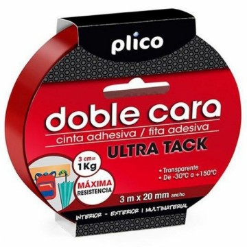 Divpusēja lente PLICO Ultra Tack Caurspīdīgs