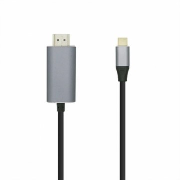 USB C uz HDMI Kabelis Aisens A109-0393 Melns 1,8 m 4K Ultra HD