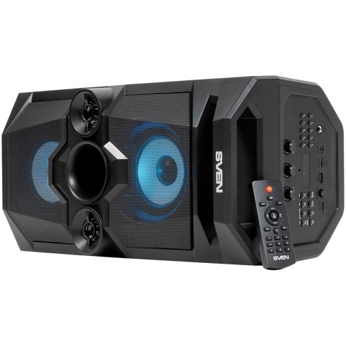 Speaker SVEN PS-655, black (50W, TWS, Bluetooth, FM, USB, microSD, LED-display, RC, 2x4400mA*h); SV-020163 image 1