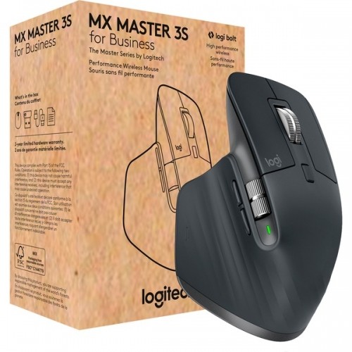 Logitech MX Master 3S for Business, mouse (graphite, 7 buttons, Logi Bolt, Bluetooth, compatible with PC/Mac/iPad/Android) image 1