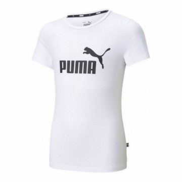 Krekls ar Īsām Piedurknēm Bērniem Puma ESS Logo Tee Balts
