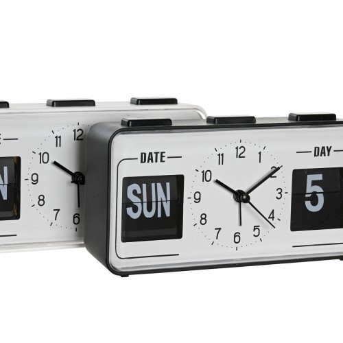 Часы-будильник DKD Home Decor 17 x 5 x 9 cm Чёрный Белый PVC (2 штук) image 3