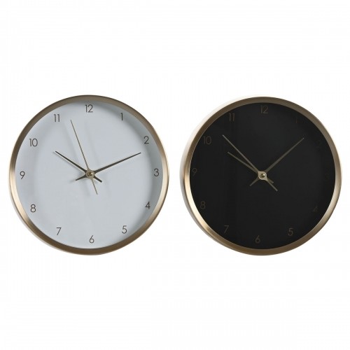 Настольные часы DKD Home Decor 25,7 x 4,2 x 25,7 cm Dāma Bronza Alumīnijs (2 gb.) image 1