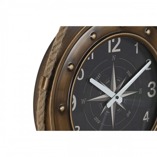 Настенное часы DKD Home Decor 43 x 8 x 71 cm Стеклянный Чёрный Позолоченный Железо (2 штук) image 4