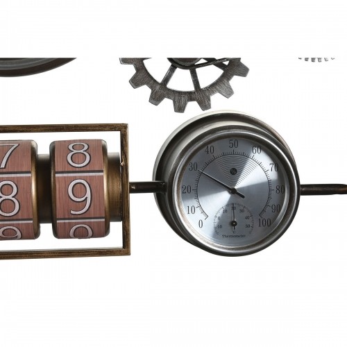 Настенное часы DKD Home Decor 52,5 x 9 x 39,5 cm Стеклянный Железо Vintage (2 штук) image 3