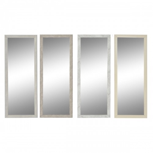Sienas spogulis DKD Home Decor 36 x 2 x 95,5 cm Stikls polistirols (4 gb.) image 1
