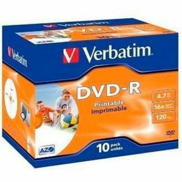 DVD+R Verbatim 10 штук 16x 4,7 GB