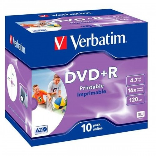 DVD+R Verbatim 10 штук 16x 4,7 GB image 1