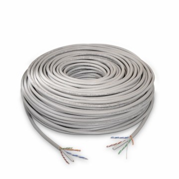 Жесткий сетевой кабель UTP кат. 6 Aisens Серый 305 m