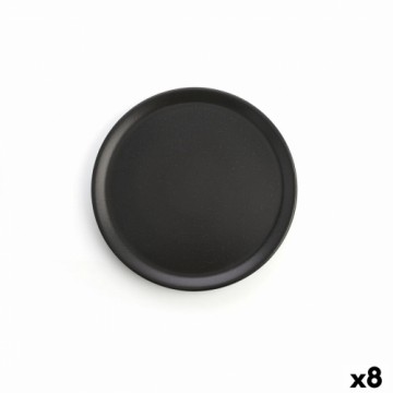 Плоская тарелка Anaflor Vulcano Мясо Кафель Чёрный Ø 31 cm (8 штук)