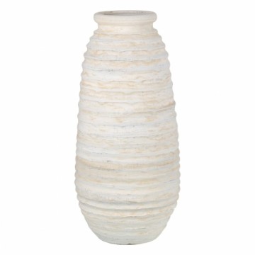 Bigbuy Home Vāze Keramika Krēmkrāsa 35 x 35 x 80 cm