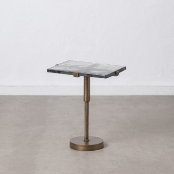 Bigbuy Home Вспомогательный стол 41 x 31,5 x 49 cm Стеклянный Позолоченный Металл