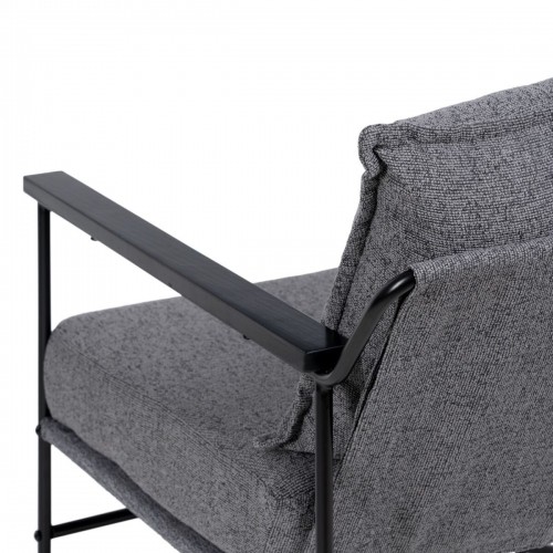 Bigbuy Home atzveltnes krēsls 69 x 79 x 82 cm Sintētiska Auduma Pelēks Metāls image 4