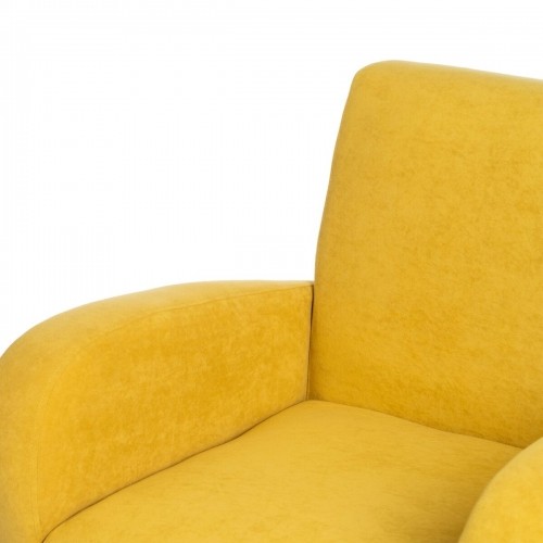 Bigbuy Home atzveltnes krēsls 72 x 71 x 81 cm Sintētiska Auduma Koks Dzeltens image 5