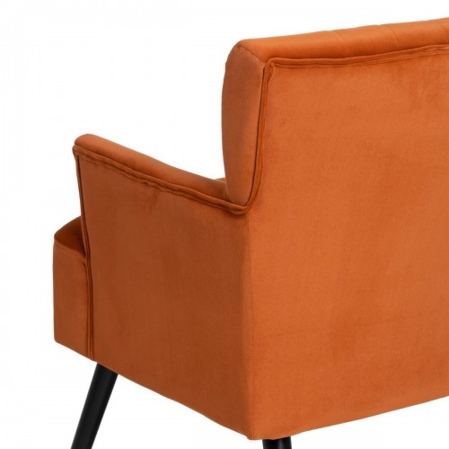 Bigbuy Home atzveltnes krēsls 63 x 50 x 83 cm Sintētiska Auduma Koks Oranžs image 4