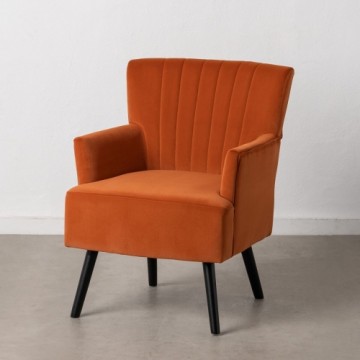 Bigbuy Home atzveltnes krēsls 63 x 50 x 83 cm Sintētiska Auduma Koks Oranžs