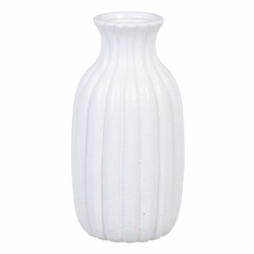 Bigbuy Home Vāze 16,5 x 16,5 x 32 cm Keramika Balts