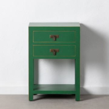 Bigbuy Home Naktsskapītis 45 x 30 x 66 cm Koks Zaļš DMF