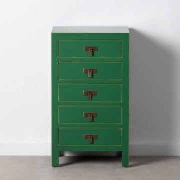 Bigbuy Home Naktsskapītis 44 x 34 x 77 cm Koks Zaļš DMF