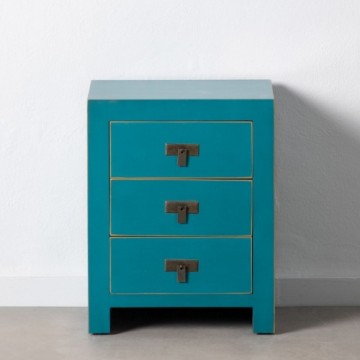 Bigbuy Home Naktsskapītis 43 x 34 x 55 cm Zils Koks DMF