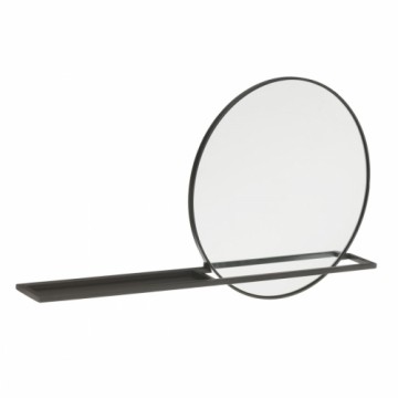 Bigbuy Home Настенное зеркало 90 x 10 x 50 cm Стеклянный Чёрный Металл