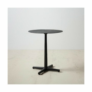 Bigbuy Home Mazs galdiņš 56 x 56 x 63 cm Melns Alumīnijs