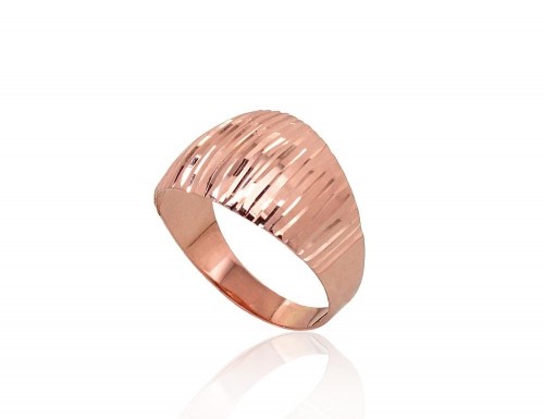 Золотое кольцо #1100862(Au-R), Красное Золото 585°, Размер: 19, 2.21 гр. image 2