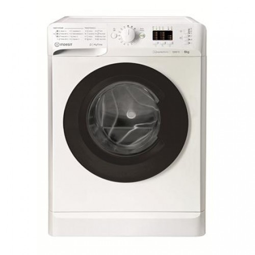 INDESIT Washing machine MTWSA 61294 WK EE Energy efficiency class C, Front loading, Washing capacity 6 kg, 1151 RPM, Depth 42.5 cm, Width 59.5 cm, Display, Big Digit, White image 1