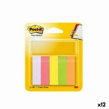 Стикеры для записей Post-it 47,6 x 47,6 mm Разноцветный (12 штук)