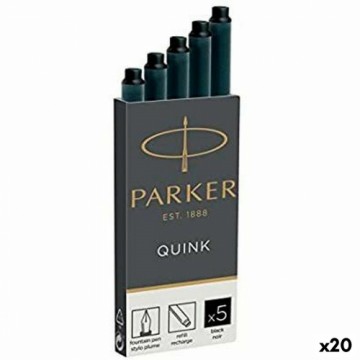 Tintes uzpilde Parker Quink Melns (20 gb.)