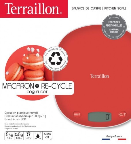 Kitchen scale Macron+re-cycle Rouge Coquelicot Terraillon image 4
