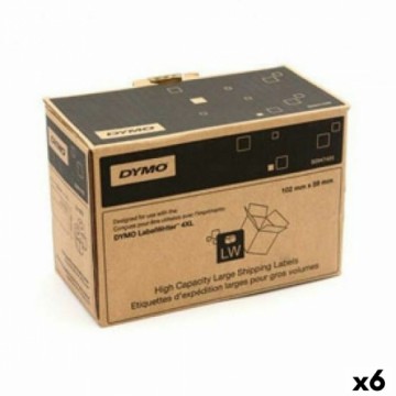 Sarakstu Birkas Dymo 102 x 59 mm Balts (6 gb.)