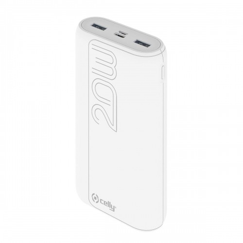 Powerbank Celly PBPD20000EVOWH Balts image 1