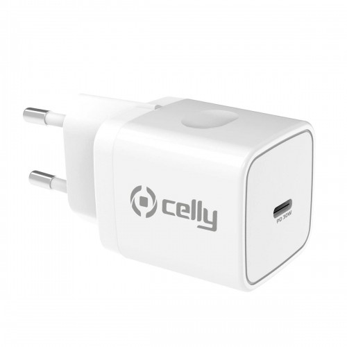 Bateriju lādētājs Celly TC1USBC30WWH Balts image 1
