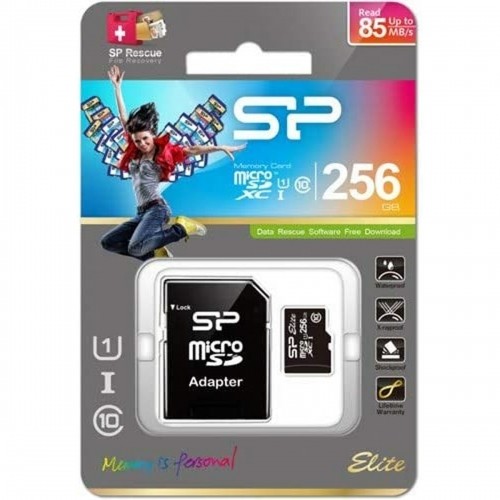 Mikro SD Atmiņas karte ar Adapteri Silicon Power SP256GBSTXBU1V10SP image 2