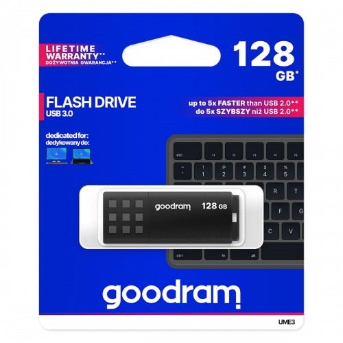 USB Zibatmiņa GoodRam UME3 Melns 128 GB image 2