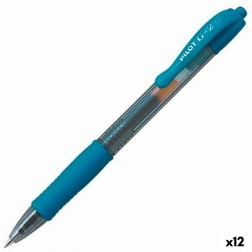 Гелевая ручка Pilot G-2 бирюзовый 0,4 mm (12 штук)