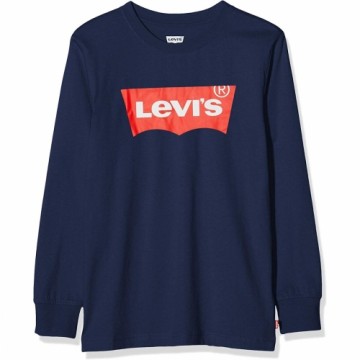 Bērnu Garpiedurkņu T-krekls Levi's Batwing Tumši zils