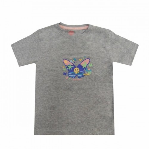 Krekls ar Īsām Piedurknēm Bērniem Rox Butterfly Gaiši pelēks image 1