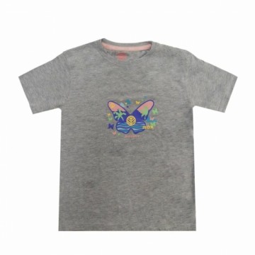 Krekls ar Īsām Piedurknēm Bērniem Rox Butterfly Gaiši pelēks