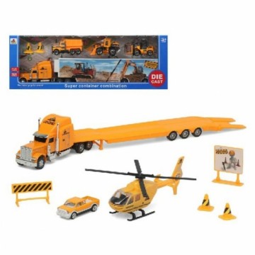 Bigbuy Fun Playset Super Container Construction Automašīnu Pārvadātājs 39 x 14 cm