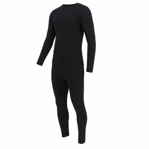 Спортивный костюм для взрослых Joluvi тепловой Чёрный image 1