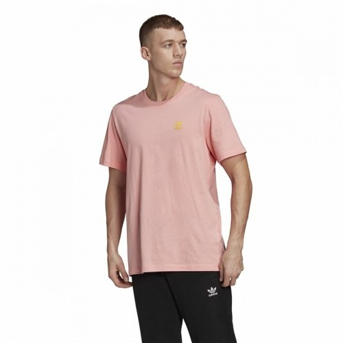 Vīriešu Krekls ar Īsām Piedurknēm Adidas Frontback Rozā image 2