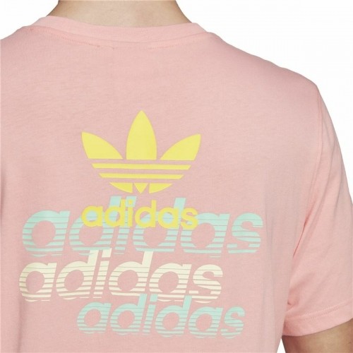 Vīriešu Krekls ar Īsām Piedurknēm Adidas Frontback Rozā image 4